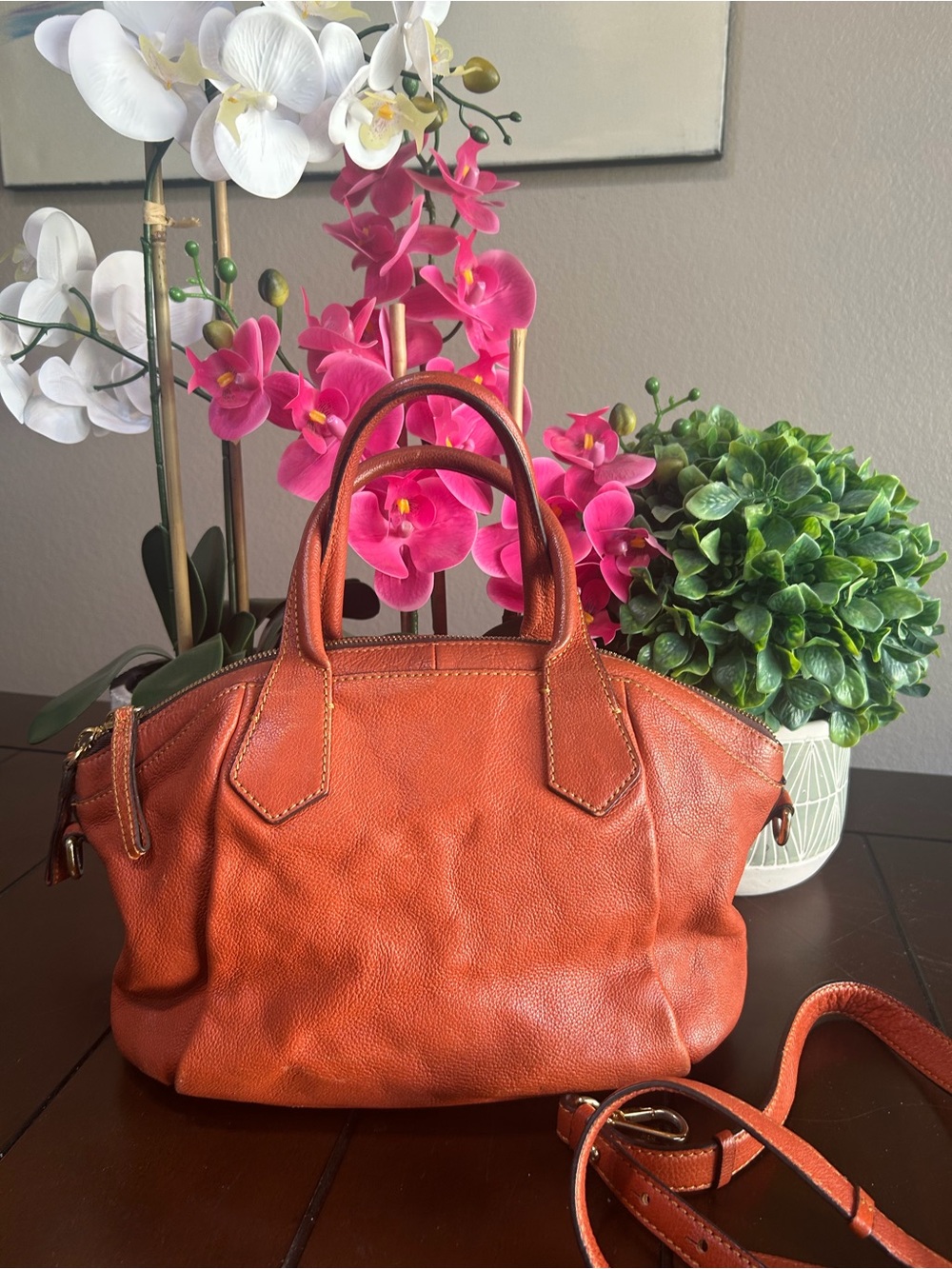 MCM Orange shoulder/ crossbody leather - Picture 5 of 14